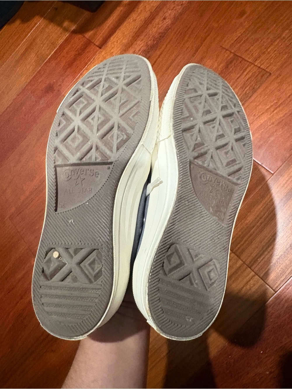Converse x Comme des Garcons PLAY Gray and White Low-Top Sneakers - Picture 6 of 6